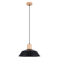 FANO E27 černá skandinávská závěsná lampa SOLLUX