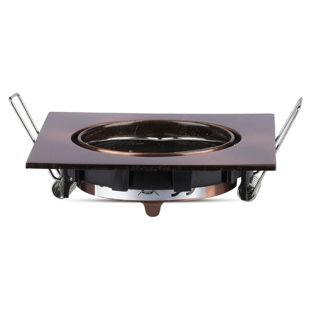 Stropní svítidlo zapuštěná montáž GU10 čtvercová hnědá VT-779 V-TAC