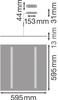 LED panelové kancelářské stropní svítidlo 33W 4000lm 4000K neutrální stmívatelné podhledové bílé 60x60cm UGR16 Zigbee IndiviLED® Ledvance