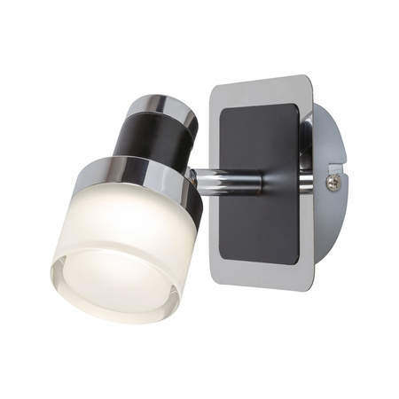 Nástěnné svítidlo LED Koupelnové bodové světlo 5W 400lm 4000K Černá IP44 Moderní Harold 5021 Rabalux