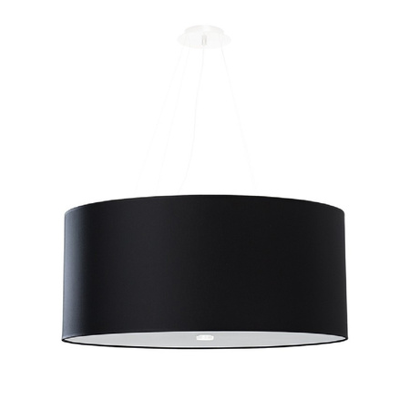 LED závěsné stropní svítidlo OTTO 5xE27 Lustr 60 cm černý SOLLUX