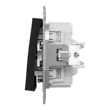 LED spínač bez rámečku Rychlospojka světlo antracit Asfora Schneider