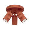 Stropní svítidlo Plafond Tuba Spot 3x GU10 Ochre Red Carbon Deep Space SL.1639 Sollux