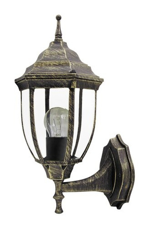 Zahradní lampa LED nástěnná lampa NIZZA E27 IP43 Flying Up Antique Gold RABALUX