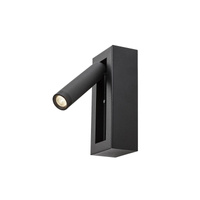 Nástěnná lampa s pohyblivým reflektorem 4W 210lm 3000K černá Minimalistická Gello Rabalux
