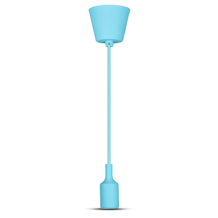 Závěsné svítidlo E27 Silikonové stínítko modré VT-7228 V-TAC
