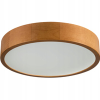 Jasmin přisazená LED stropní lampa 2x E27 38cm kulaté dřevo KANLUX