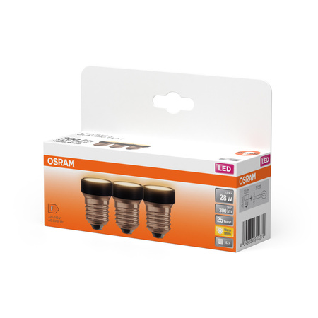 3x LED reflektorová žárovka E27 3,5W = 28W 300lm 2700K Warm 100° Dimmable FLAT LAMP Osram