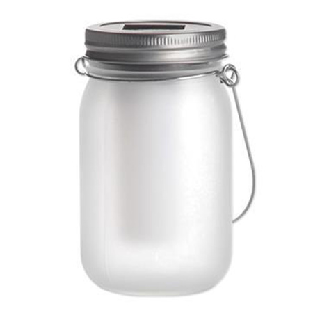 Zahradní lucerna LED Solar Jar Flame 13cm