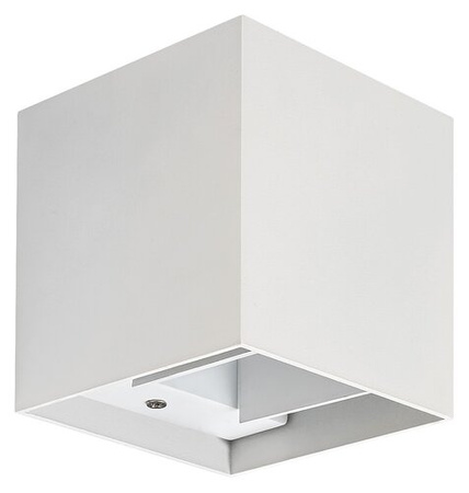 Zahradní lampa LED nástěnná lampa SOLIN G9 IP54 Top Bottom Cube White RABALUX