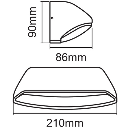 Nástěnné svítidlo fasádní venkovní svítidlo 12W 530lm 3000K bílá Endura Style Wide LEDVANCE