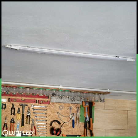 Vodotěsné LED dílenské světlo 120cm garážové světlo 36W 4000K vodotěsné RAY LUMILED