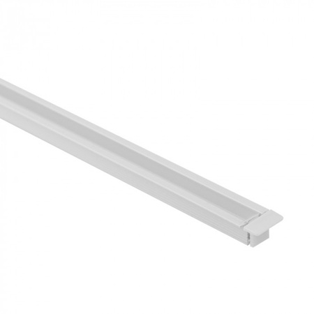 Hliníkový profil LED pod omítku bílý 1m s matným difuzorem pro LED pásky + krytky Ecolight řady PW