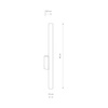 Nástěnné svítidlo 2x G9 Copper Modern LASER WALL 10564 Nowodvorski