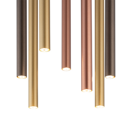 Stropní závěsné svítidlo 7x G9 zlaté moderní LASER 490 10704 Nowodvorski