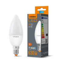 LED žárovka E14 C37 Candle 7W = 50W 630lm 3000K Warm 220° Videx