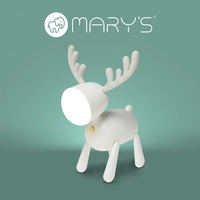 Dětské noční LED světlo 1W 3000-6500K teplé a studené USB dobíjecí 1200mAh bílé MARY'S JELLON