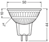 LED žárovka MR16 Reflector GU5.3 3,4W = 35W 345lm 2700K Warm CRI90 Dimmable 36° Performance Class Ledvance