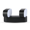 LED nástěnné svítidlo 12W 3000K IP65 Otočné o 350° Double Black VT-814 V-TAC