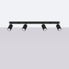 Bodové reflektorové stropní svítidlo Tuba 4x GU10 Black Carbon Deep Space SL.1584 Sollux