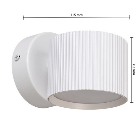 Bodové nástěnné svítidlo Reflektor Nástěnné svítidlo GX53 White Orbin Masterled