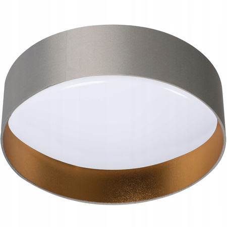 Plafond LED stropní panel Svítidlo pro povrchovou montáž 17,5W 1450lm 3000K Warm 120° Round Grey Gold Rifa Kanlux