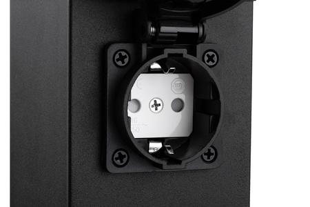 Venkovní zahradní lampa E27, LED sloupek 2x se zásuvkou 230V 40cm IBERI LUMILED