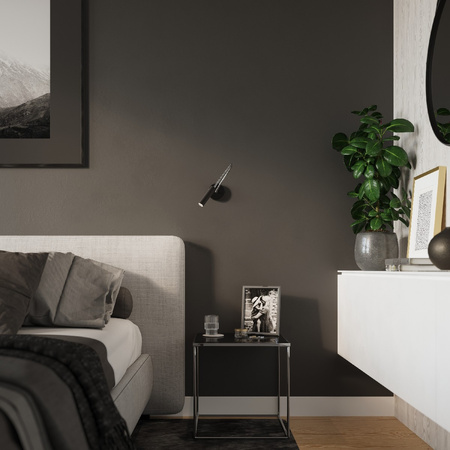 Nástěnné svítidlo AXIL G9 Reflektor Moving Modern Black SOLLUX