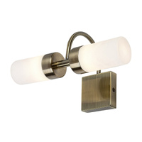 Nástěnné svítidlo Koupelnová LED lampa nad zrcadlo 8W 785lm 4000K Hnědá IP44 Classic Betty 5746 Rabalux