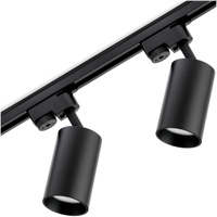 Osvětlovací lišta 1m + 2x reflektor lištový, GU10 Černá SAGI LUMILED