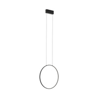 LED závěsné stropní svítidlo 18W 560lm 3000K teplá černá moderní CIRCOLO LED S 10810 Nowodvorski