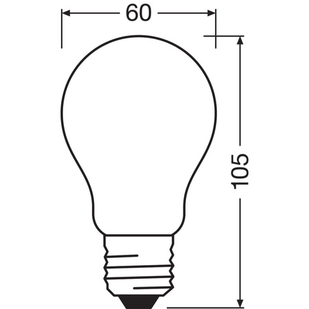 LED žárovka E27 A60 2,2W = 25W 250lm 2700K Warm 300° Filament Stmívatelná OSRAM SUPER STAR