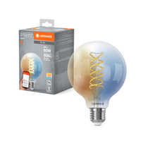 LED žárovka E27 8W = 60W 806lm CCT Stmívatelná SMART+ WiFi Filament Globe Ledvance