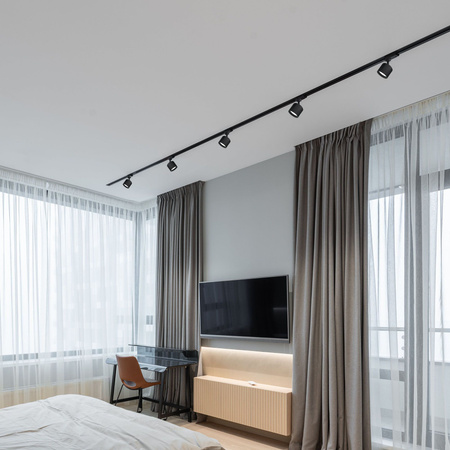 Reflektor pro Busbar GX53 Black Videx