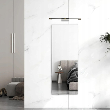 LED nástěnné svítidlo nad zrcadlo 12W 1440lm 4000K 160° černá zlatá 56cm Lappa Masterled