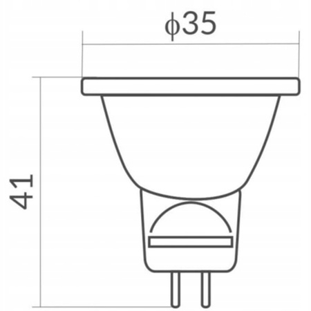 LED žárovka MR11 3W 270lm 3000K Teplá bílá 120° 12V ECOLIGHT