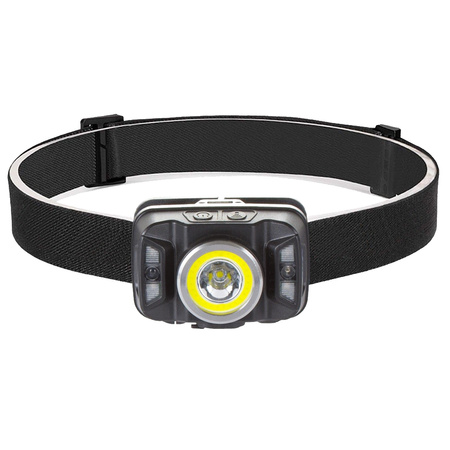 Dobíjecí LED čelovka s pohybovým senzorem XTE 5W + COB 10W VA0025 VAYOX