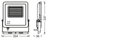 Inteligentní LED reflektor 50W 3000lm 3000K Warm RGBW Dimmable Black SMART+ WiFi Multicolor Ledvance