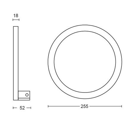 LED nástěnné svítidlo SANA Wall lamp White 20W 24V CCT RGB PHILIPS HUE Bluetooth Zigbee