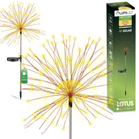 Solární LED lampa pampeliška, 80cm 3000K LOTUS LUMILED