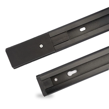 Černá jednofázová hliníková přípojnice pro reflektory 200cm LUMILED