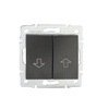 Spínač NO NO 10A Square Graphite LOGI Kanlux
