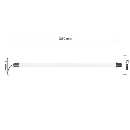Lineární svítidlo LED 36W 3820lm 4000K Neutrální 120° Černá IP65 Masterled