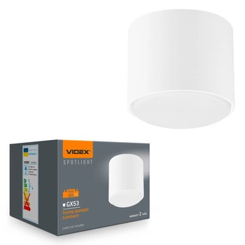 Povrchové svítidlo SPOT 1x GX53 White Videx