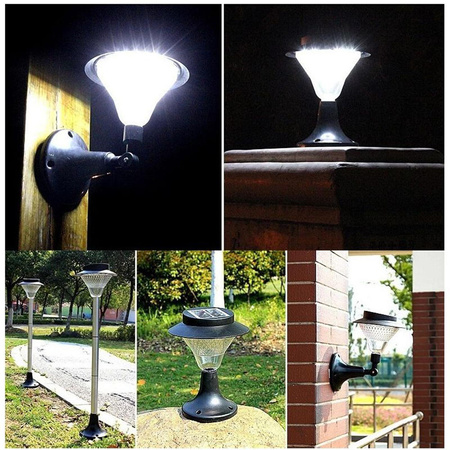 LED solární zahradní lampa Driven Post Ornamental IP44 Lantern 3v1