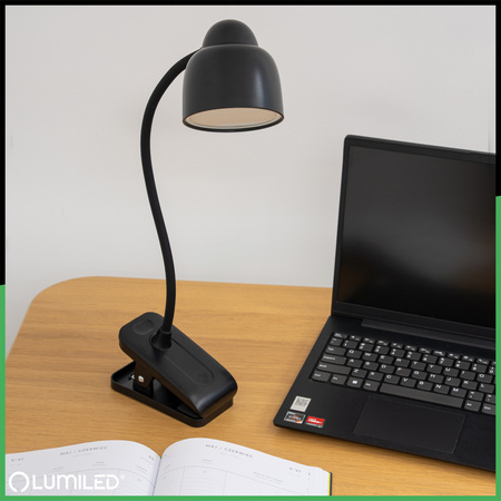 Školní stolní lampa LED 5W CCT TESA 2 Black LUMILED