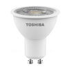 LED žárovka GU10 7W = 76W 560lm 4000K Neutrální bila reflektor TOSHIBA