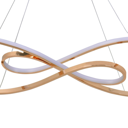 LED závěsné stropní svítidlo závěsné 50W 7800lm 4000K neutrální zlatá Zumba Sanico Goldlux