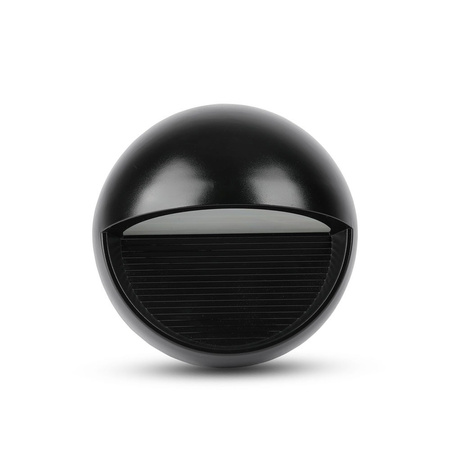 LED svítidlo na schodiště 3W 3000K kulaté černé krokové světlo VT-1182 V-TAC