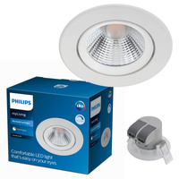 LED SPARKLE 5W 2700K Stmívatelná kruhová LED svítidla pod omítku bílá PHILIPS